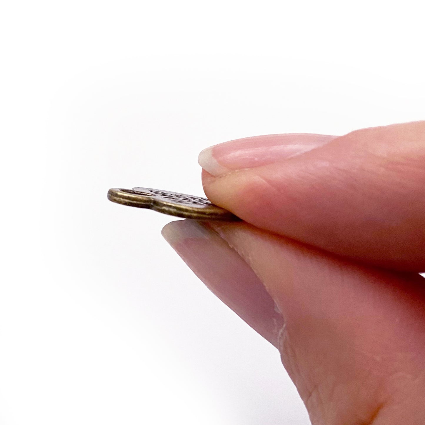 Metal Hand Made With Love Heart Charms | Rose Gold Silver Matt Bronze Gold - SweetpeaStore