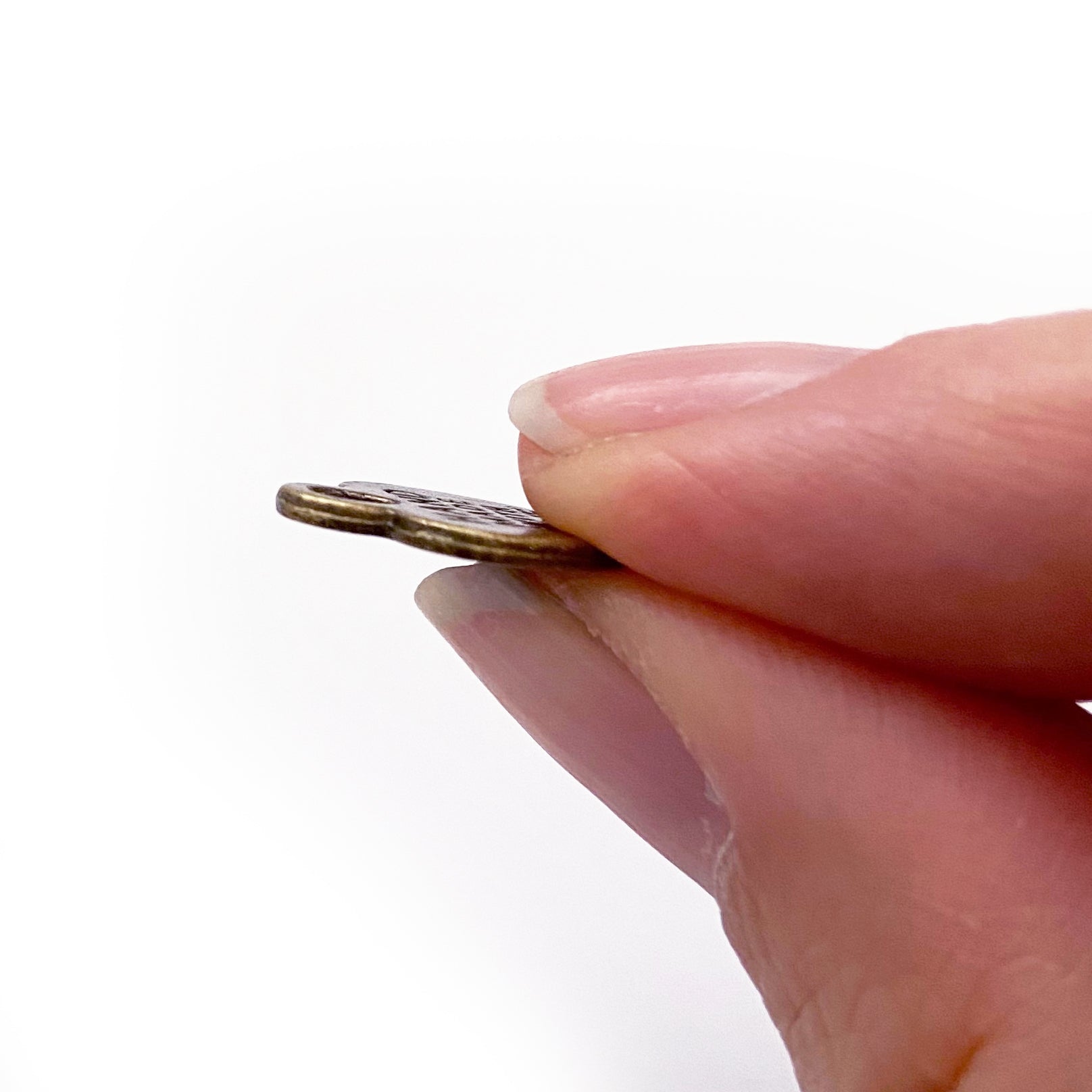 Metal Hand Made With Love Heart Charms | Rose Gold Silver Matt Bronze Gold - SweetpeaStore