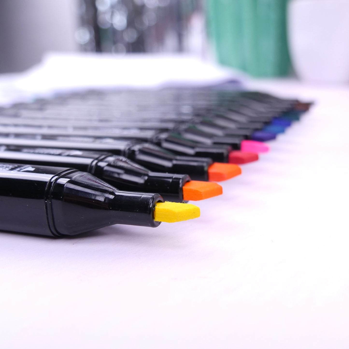 Fabric Marker Pens | Choose 12 Dual Tips or 24 Fine Markers | Permanent Brights - SweetpeaStore