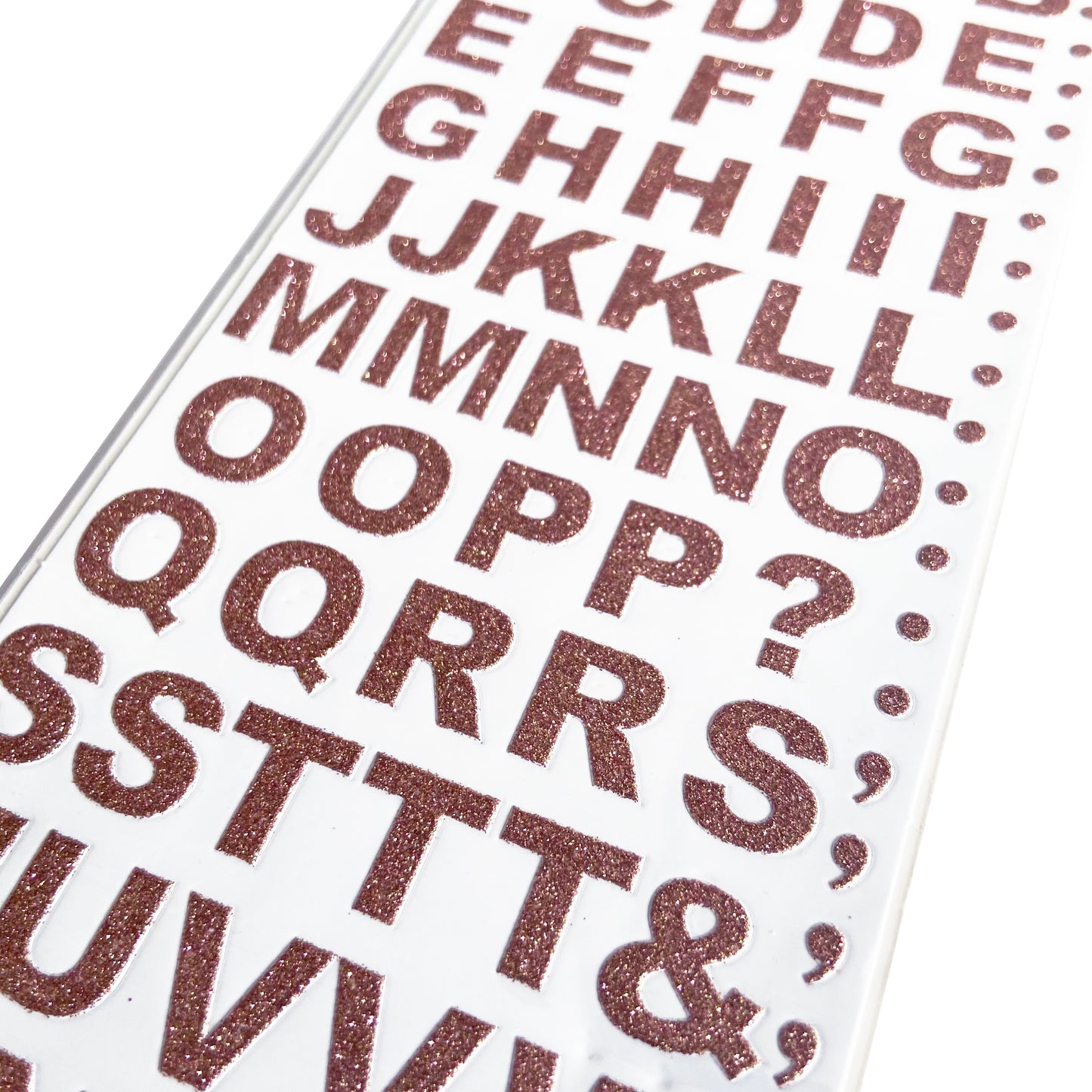 Alphabet Letter & Number Stickers | Metallic Sparkly Glitter Gold Silver Rose - SweetpeaStore