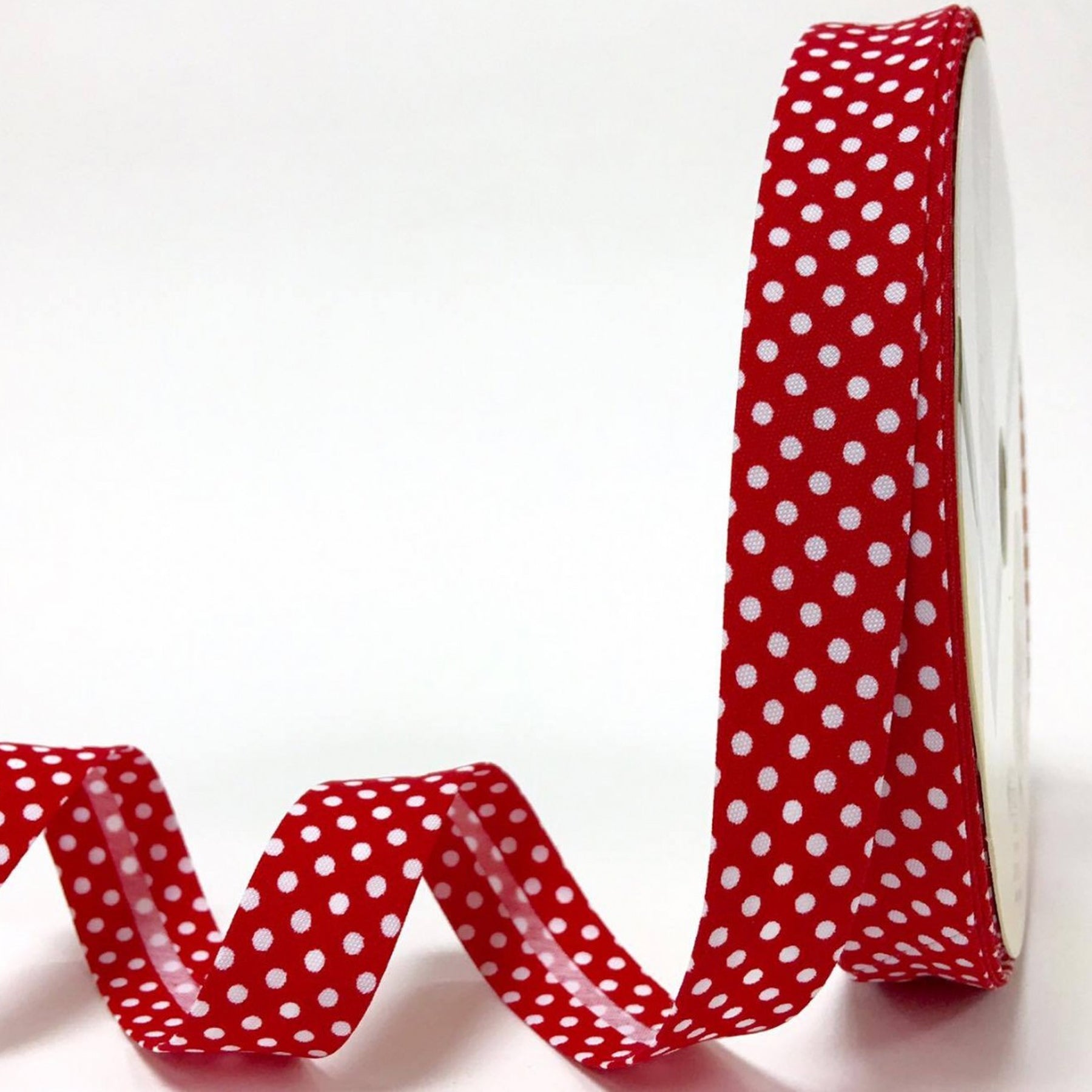 Spot Bias Binding 18mm or 30mm Folded Trim Red Blue Grey & White Sewing Quilting - SweetpeaStore