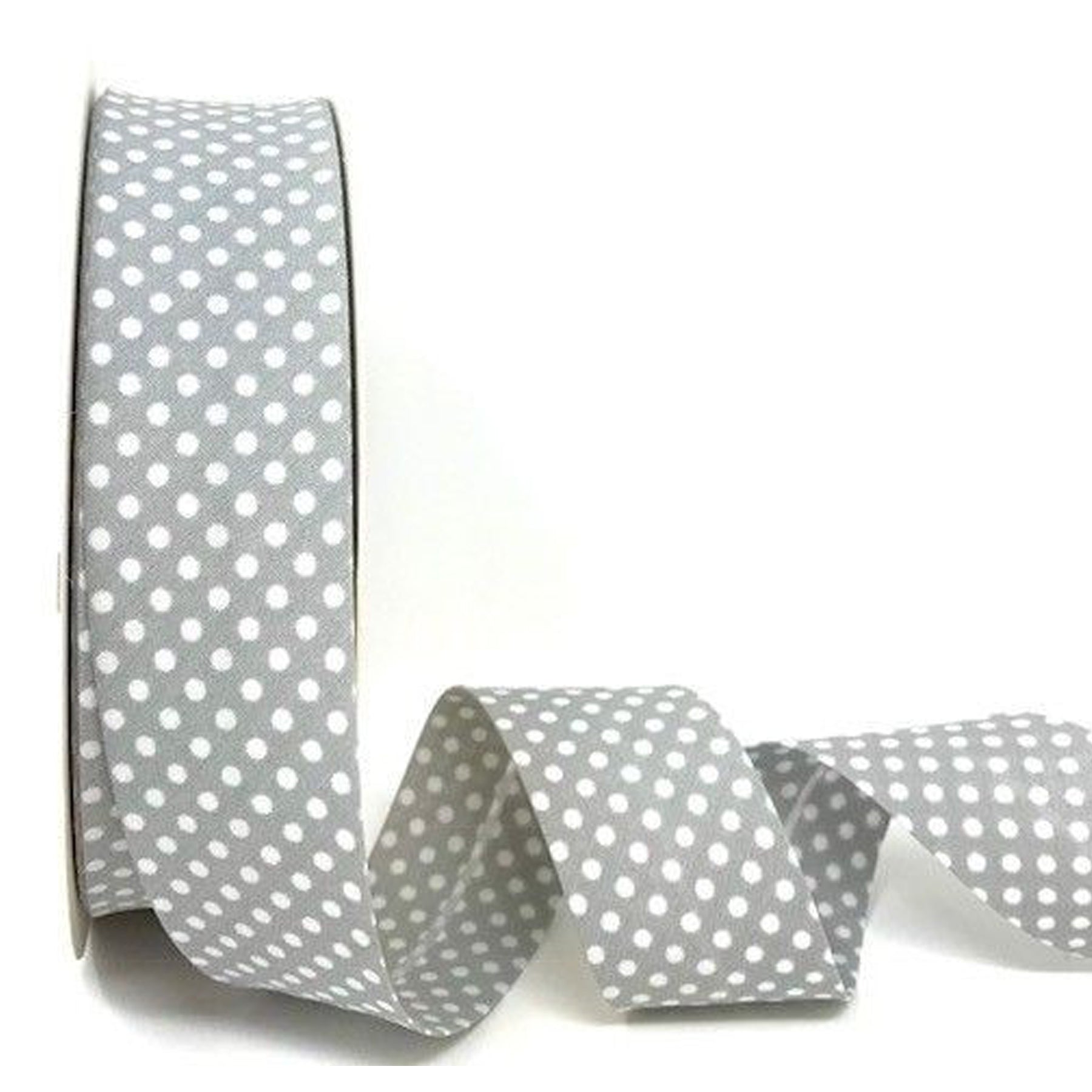 Spot Bias Binding 18mm or 30mm Folded Trim Red Blue Grey & White Sewing Quilting - SweetpeaStore