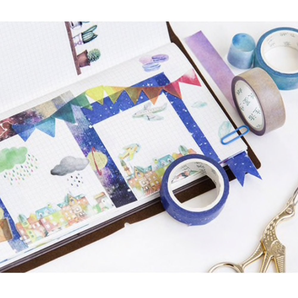 Cosmic Skies Space Galaxy Starry Celestial Sky | 15mm x 7m Paper Washi Masking Tape | Choose Design Or Buy Set! - SweetpeaStore