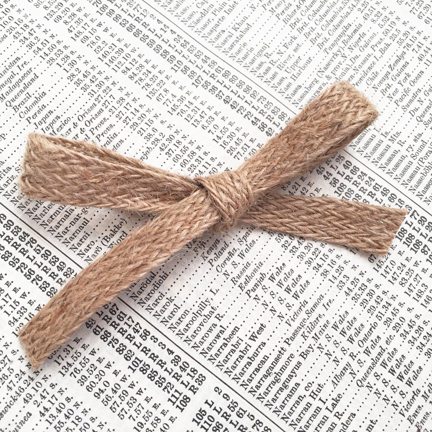 Hessian Ribbon Jute Tape 10mm Natural Red Pink | Metre or Full Roll Rustic Trim - SweetpeaStore