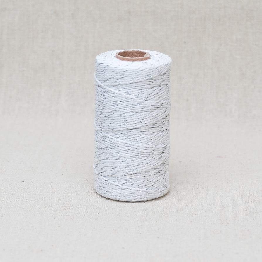 Metallic Lurex Bakers Twine 100m Roll | Wrapping Craft Rustic String | Gold Silver White Natural Red Green Metallic