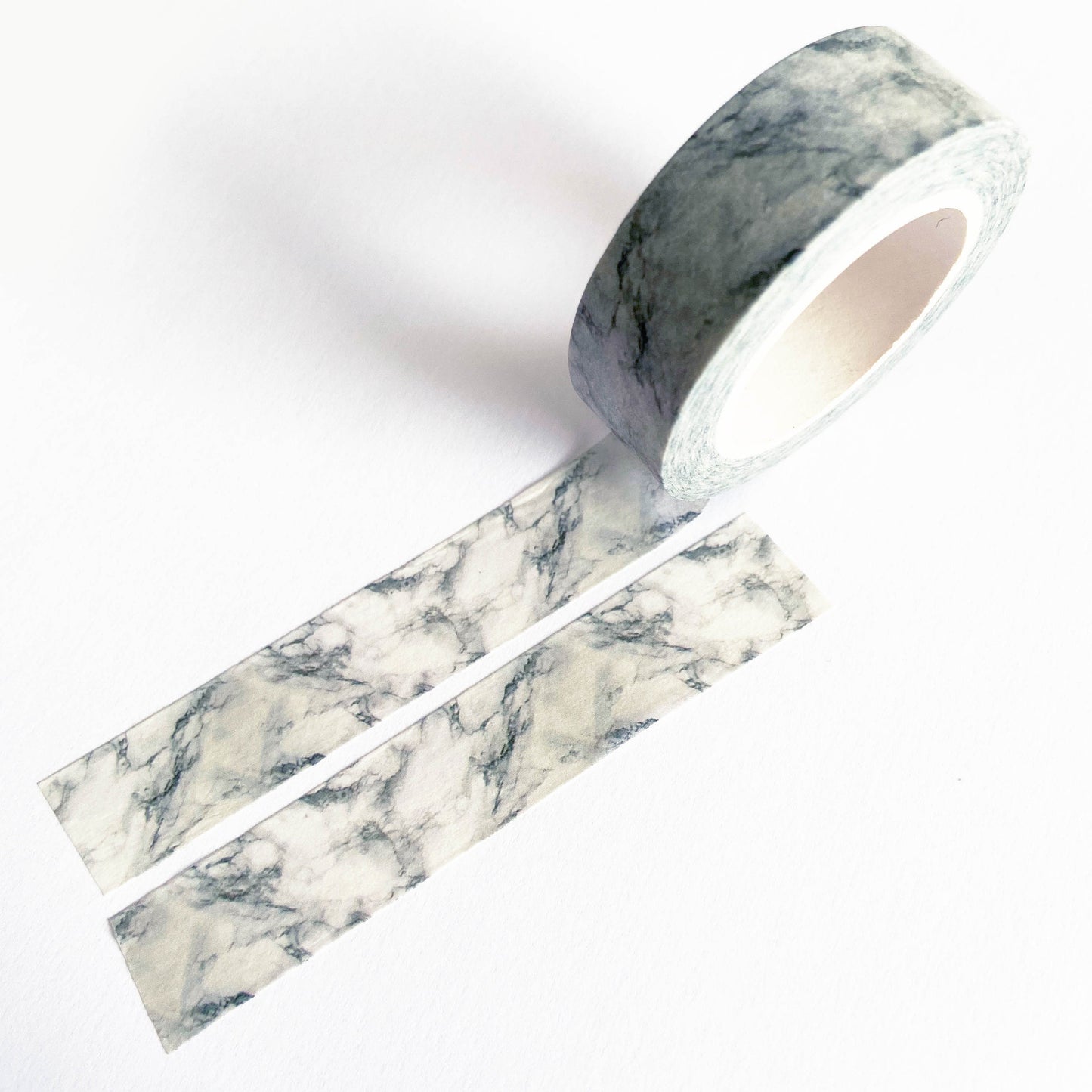 Grey Marble Stone Paper Washi Tape - 15mm x 10m - Stationery Craft Journalling Scrapbooking Journal - FREE UK POSTAGE! - SweetpeaStore