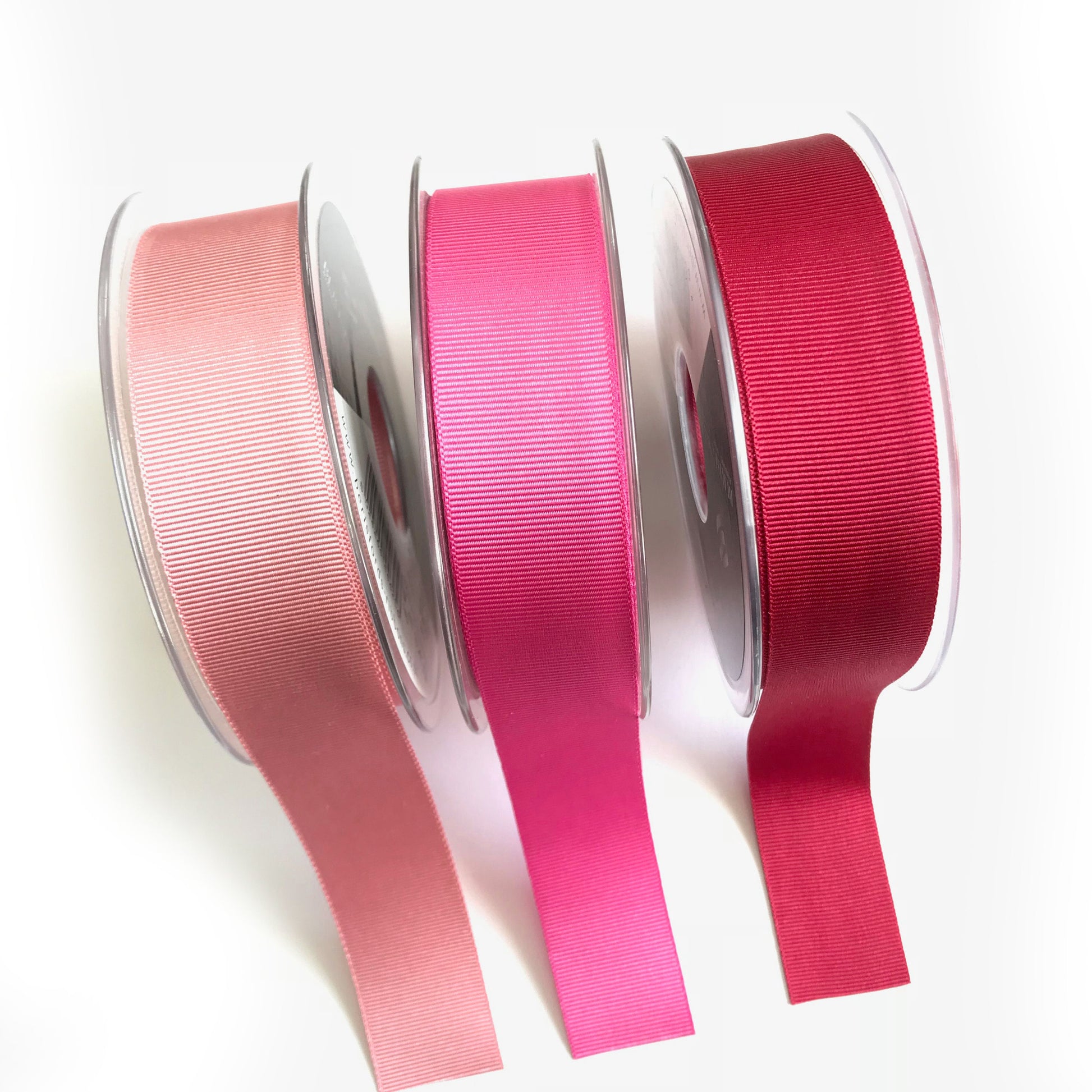 Pink Grosgrain Ribbon 25mm Berisford's 1m to Full Roll Sewing Valentine's Wrapping Craft - SweetpeaStore
