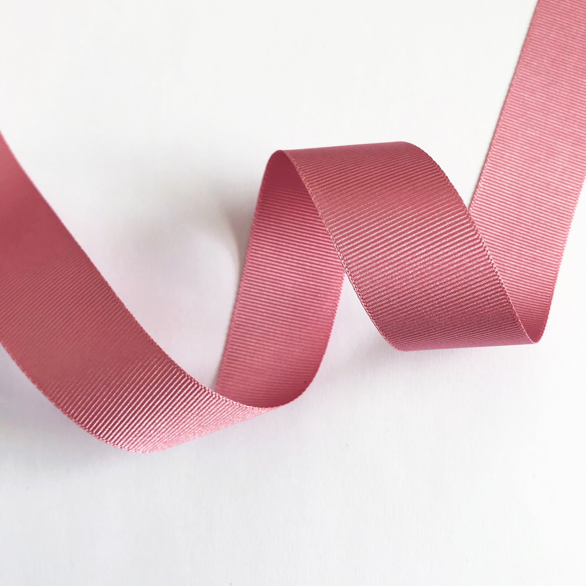 Pink Grosgrain Ribbon 25mm Berisford's 1m to Full Roll Sewing Valentine's Wrapping Craft - SweetpeaStore