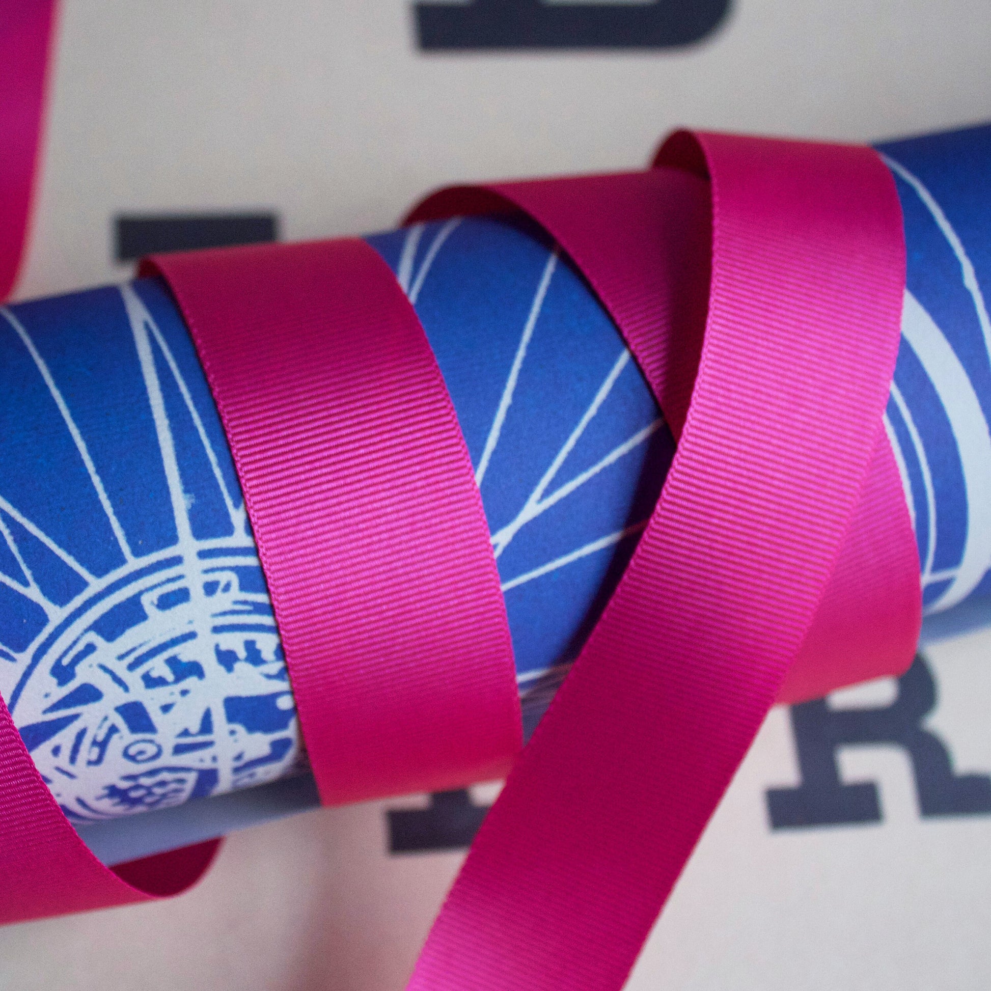 Pink Grosgrain Ribbon 25mm Berisford's 1m to Full Roll Sewing Valentine's Wrapping Craft - SweetpeaStore