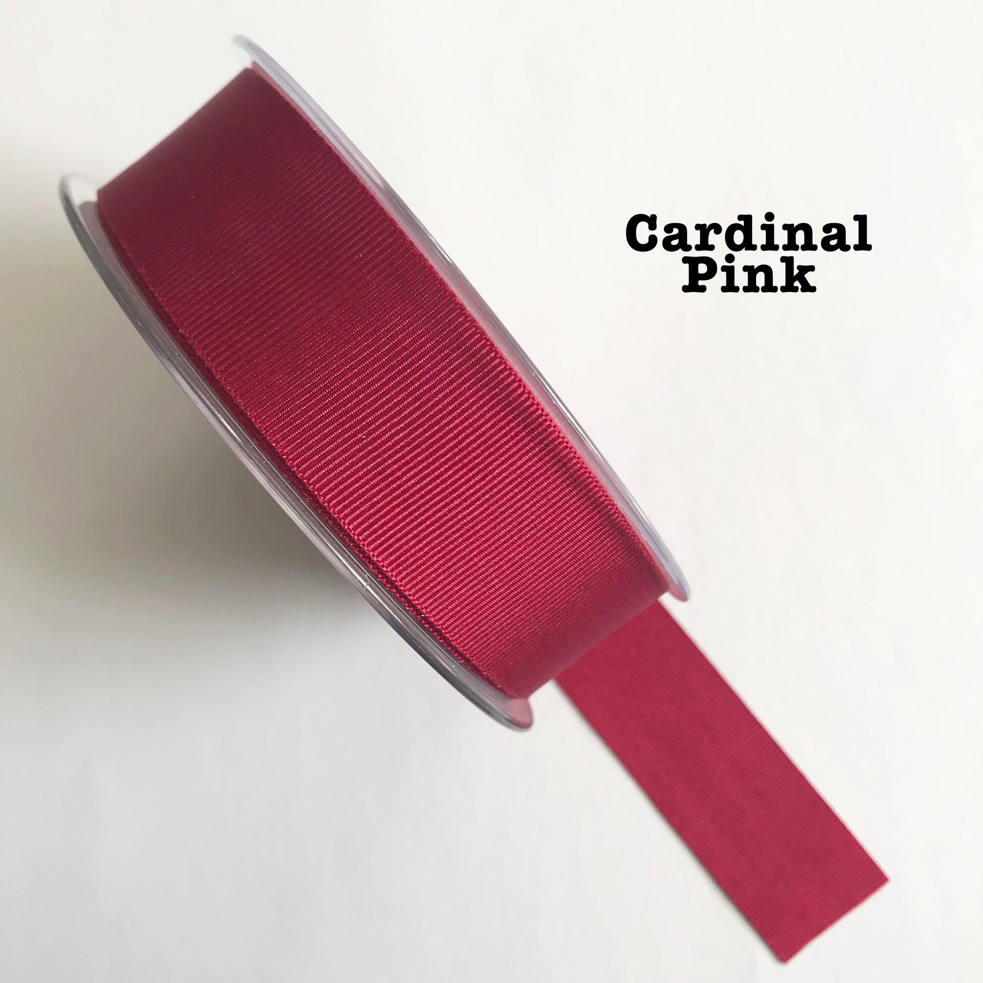 Pink Grosgrain Ribbon 25mm Berisford's 1m to Full Roll Sewing Valentine's Wrapping Craft - SweetpeaStore