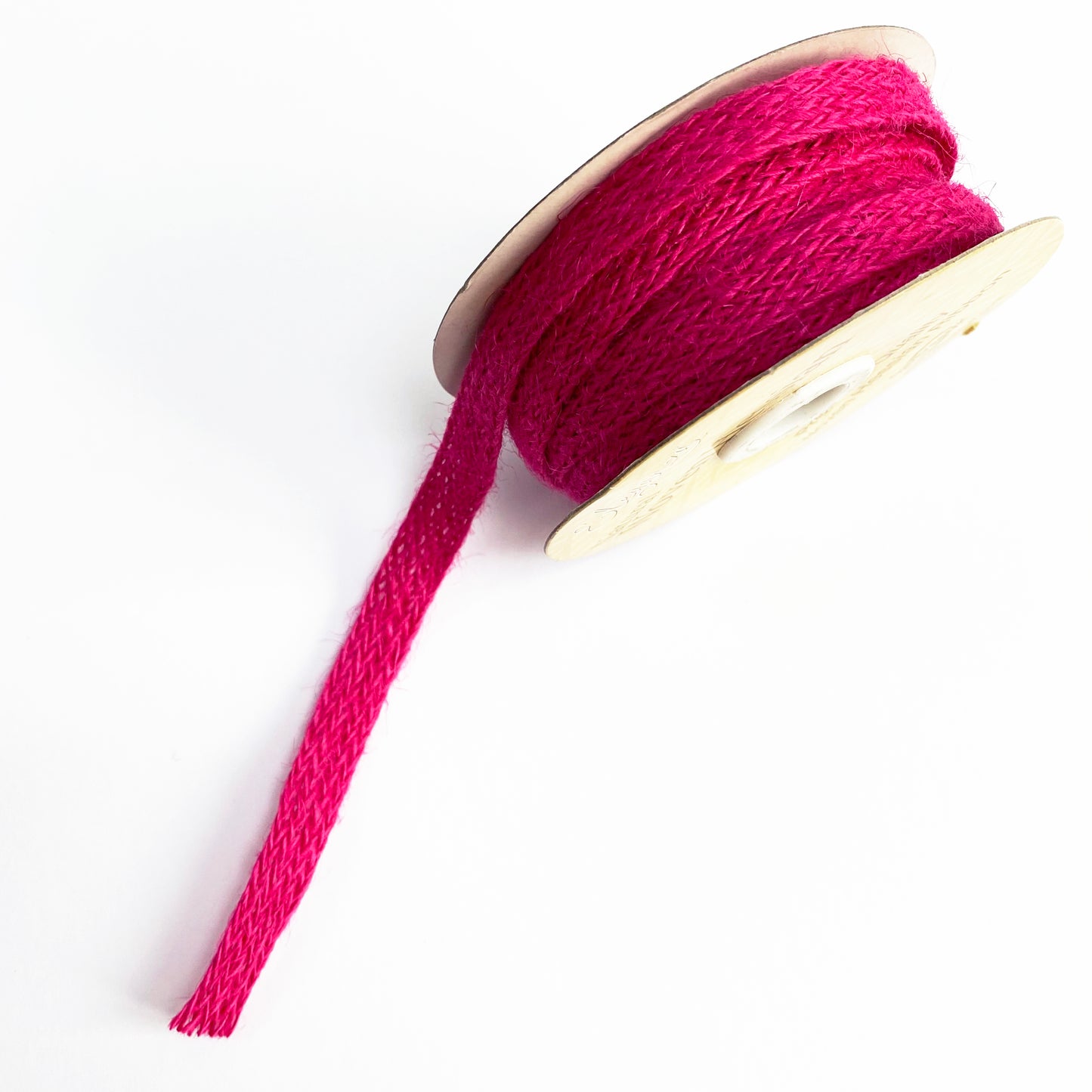 Hessian Ribbon Jute Tape 10mm Natural Red Pink | Metre or Full Roll Rustic Trim - SweetpeaStore