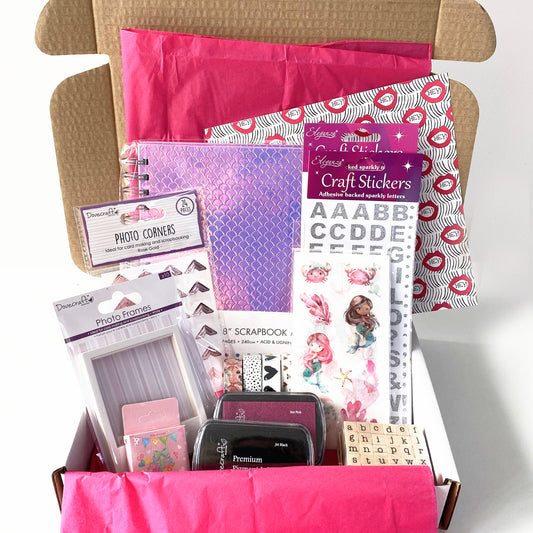 Pink Stationery Set | Mermaid Gift Set | Journalling Scrapbooking - SweetpeaStore