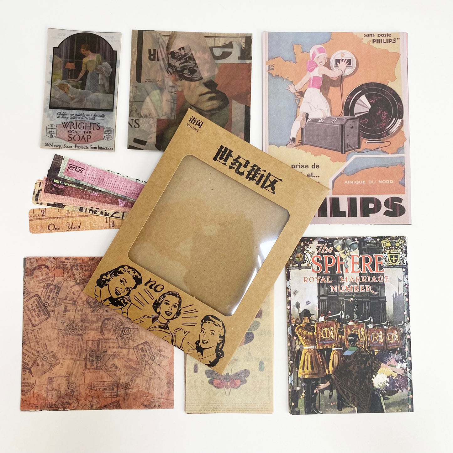 Vintage Papers & Stickers Ephemera | Scrapbooking Junk Journal | 4 Set to Choose - SweetpeaStore