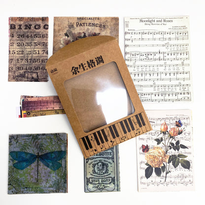 Vintage Papers & Stickers Ephemera | Scrapbooking Junk Journal | 4 Set to Choose - SweetpeaStore