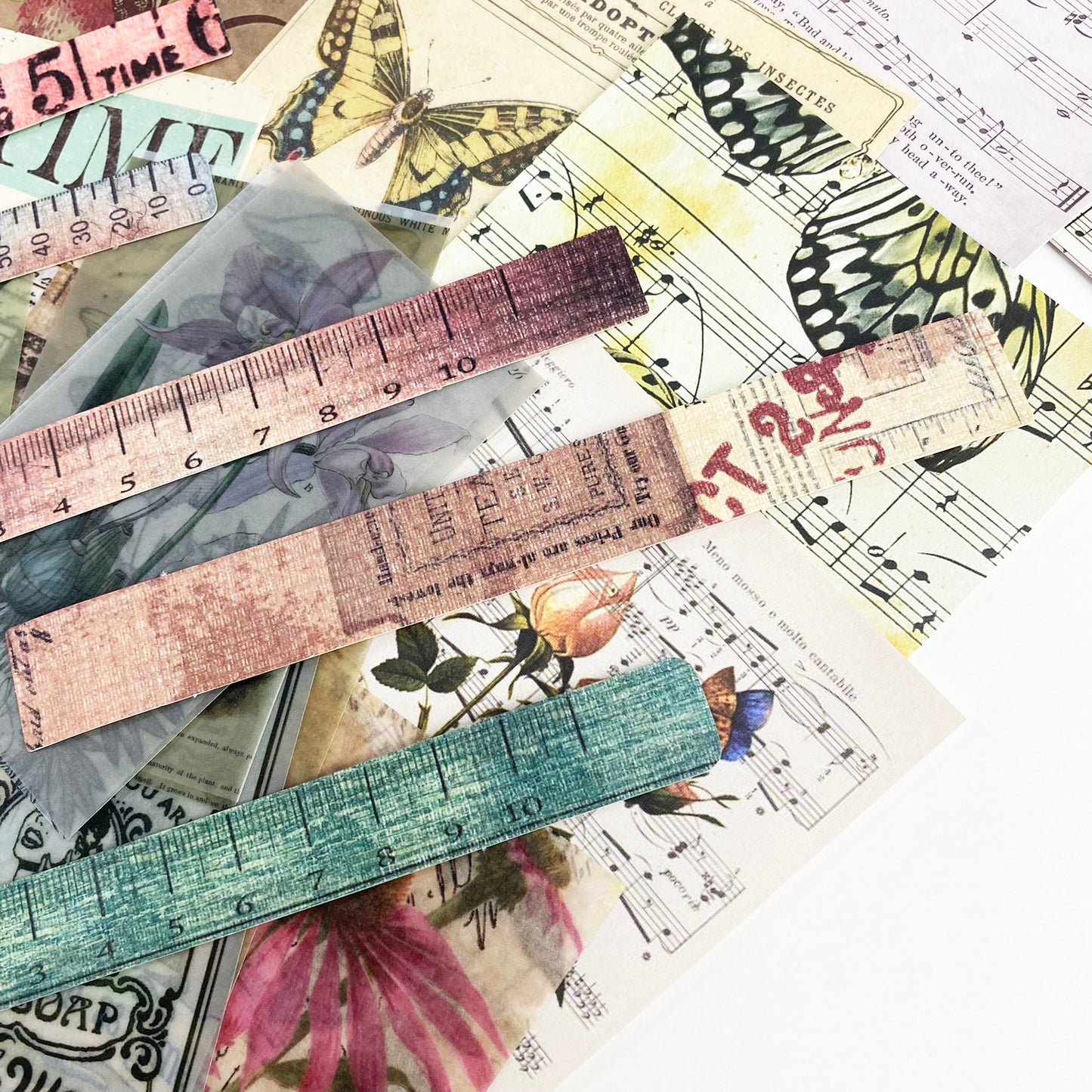 Vintage Papers & Stickers Ephemera | Scrapbooking Junk Journal | 4 Set to Choose - SweetpeaStore