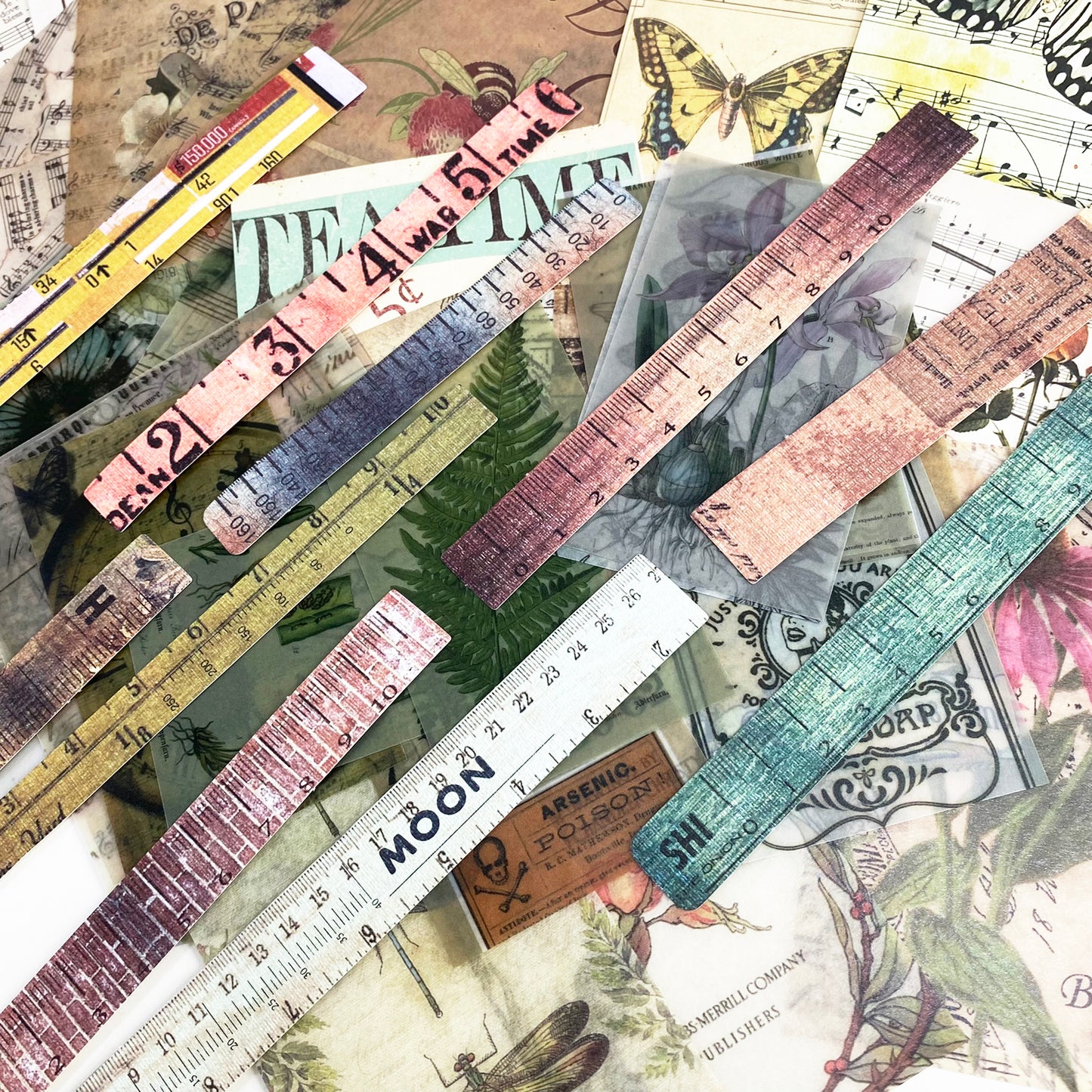 Vintage Papers & Stickers Ephemera | Scrapbooking Junk Journal | 4 Set to Choose - SweetpeaStore