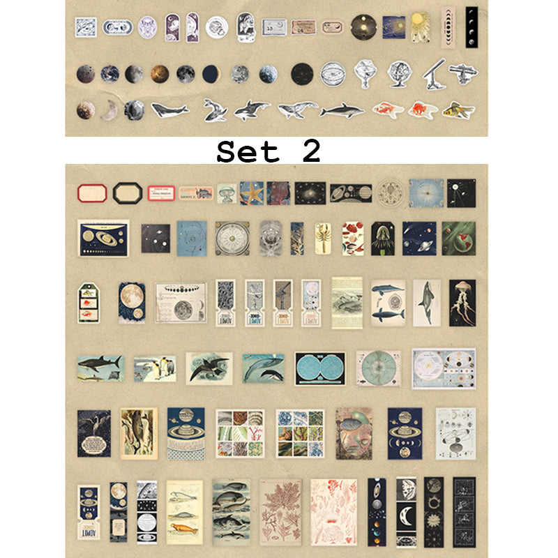 Scrapbooking Sticker & Paper Set | Vintage Ephemera | 200 pcs | Junk Journaling - SweetpeaStore