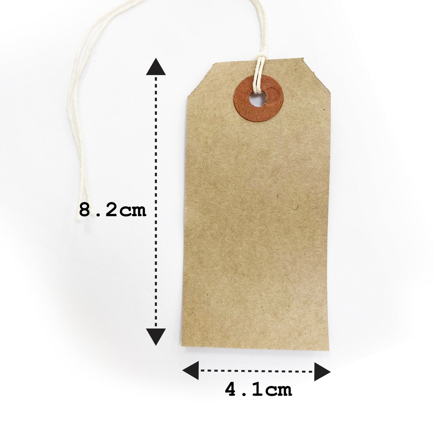 Brown Kraft Card Rustic Luggage Tags | 30 Vintage-Inspired Recycled Tag | 82mm x 41mm | Reinforced Ring Tag With String - SweetpeaStore