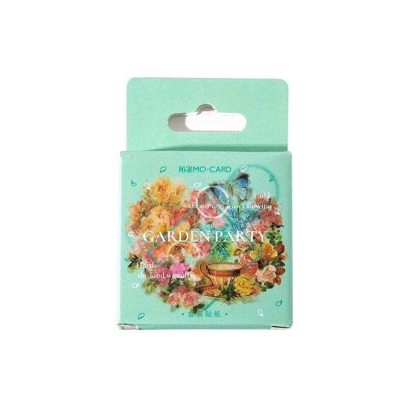 Vintage Flower Stickers | 45 Mini Box Scrapbooking Sticker | Journalling Stationery - SweetpeaStore