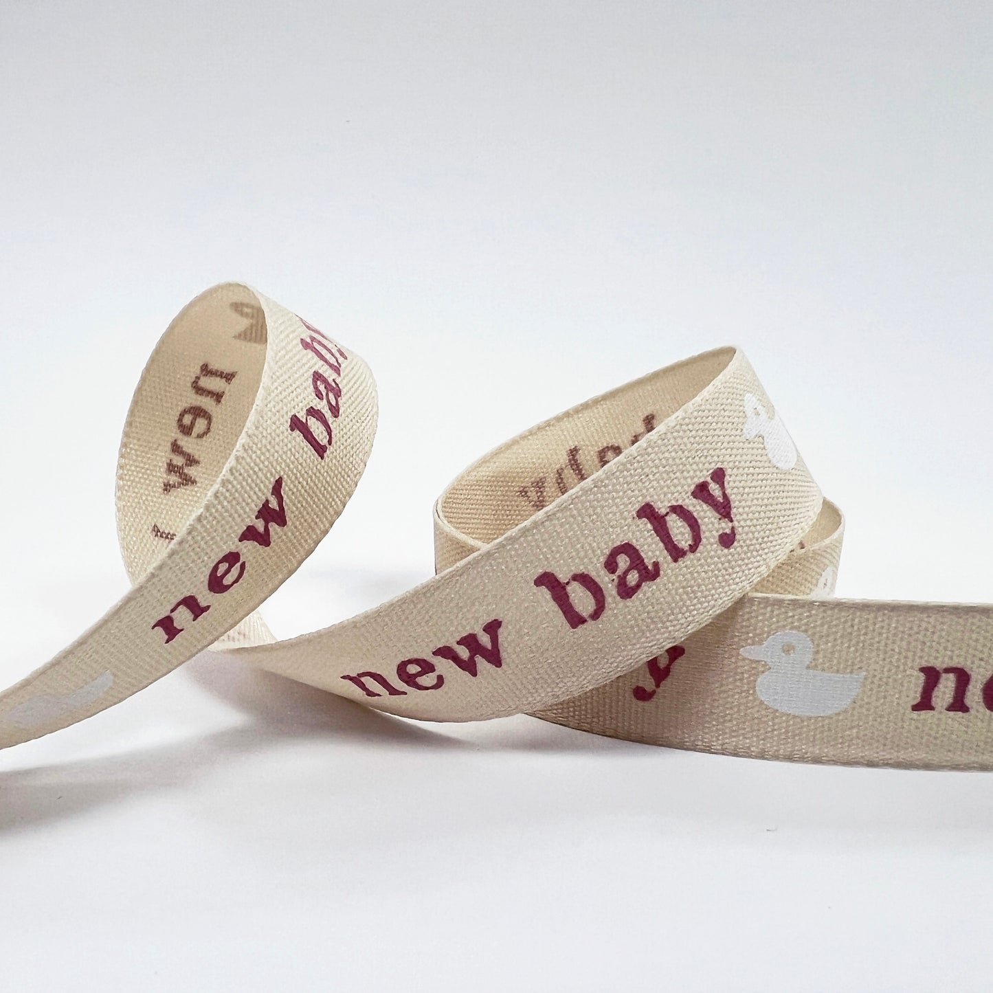 New Baby & Christening Ribbon | Boy Girl Pink Blue Cream| 16mm 1m - 20m Roll | Baby Shower Gender Reveal - SweetpeaStore