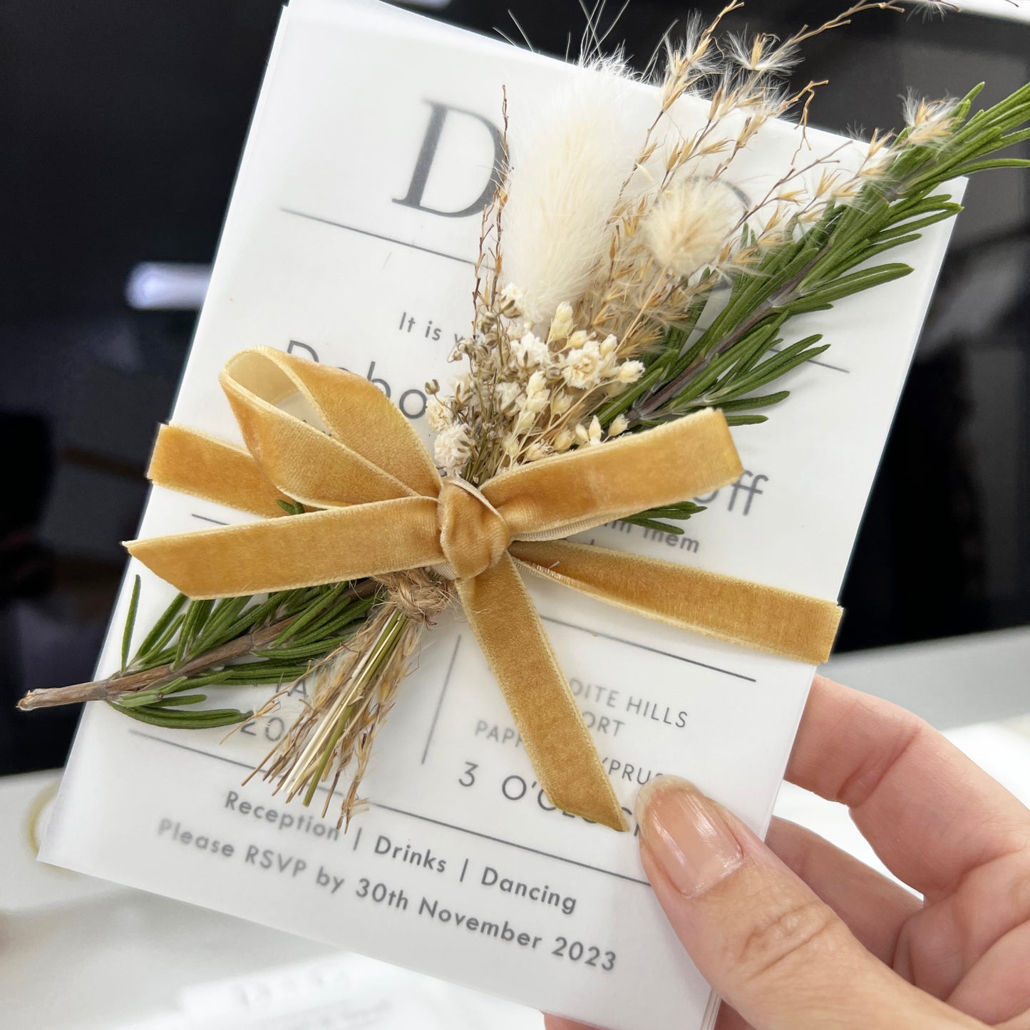 9mm Gold Velvet Ribbon | 1m or Full Roll | Single Sided | Invitations Craft Decorations Decor