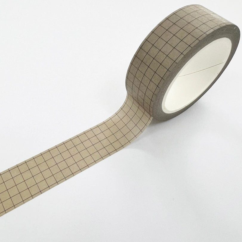 Foliage & Grid Washi Tape | Set Of Three | 15mm x 10m | Journalling Scrapbook Planner - SweetpeaStore