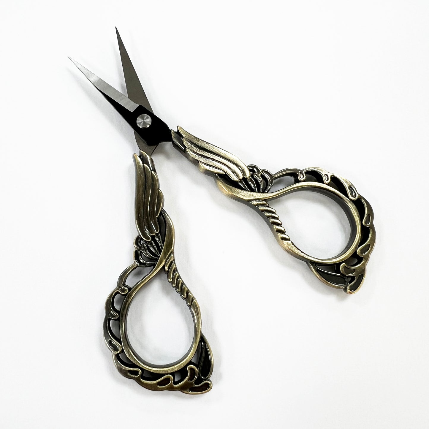 Angel Wing Antique Gold Coloured Scissors | Needlework Embroidery Quilting Craft - SweetpeaStore