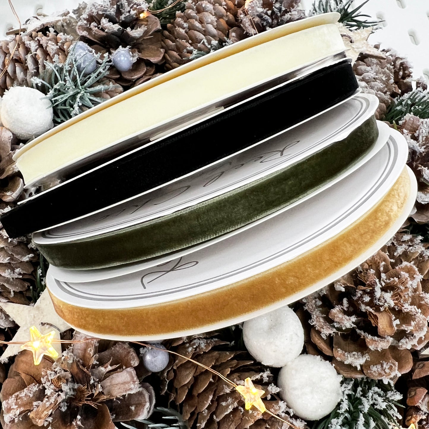 9mm Black Velvet Ribbon | 1m or Full Roll | Single Sided | Invitations Valentine's Craft Decorations Decor