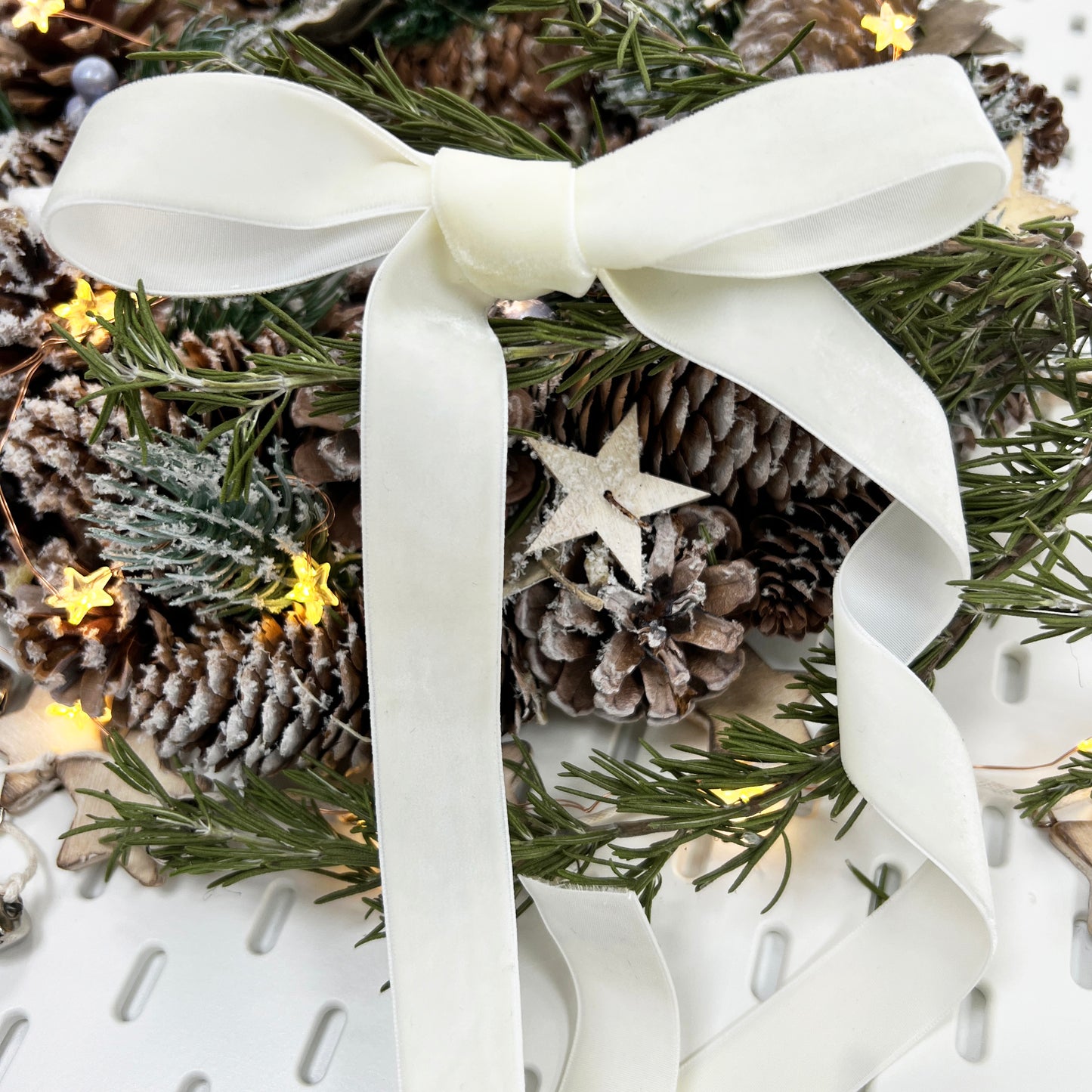 22mm Antique White Cream Velvet Ribbon | 1m or Full Roll | Single Sided | Invitations Valentine's Craft Decorations Decor - SweetpeaStore