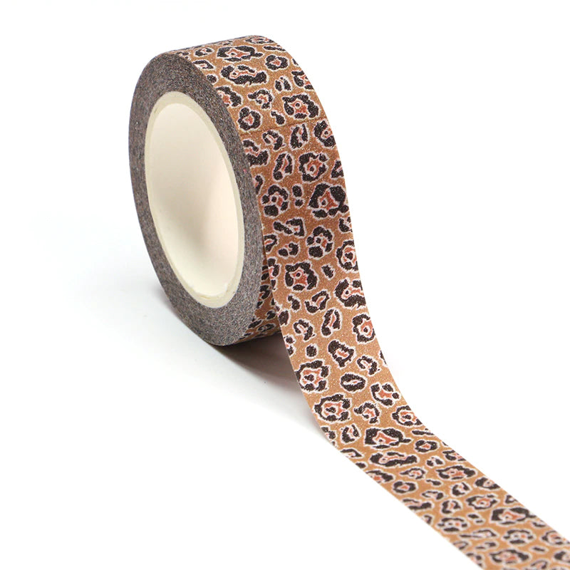 Shimmer Leopard Print Washi Tape - 15mm x 5m - SweetpeaStore