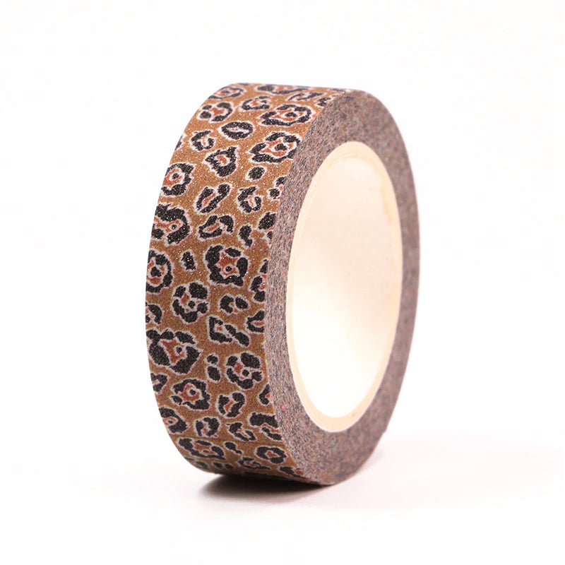 Shimmer Leopard Print Washi Tape - 15mm x 5m - SweetpeaStore