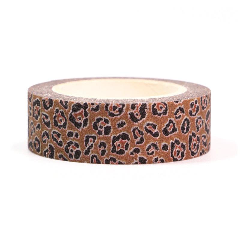 Shimmer Leopard Print Washi Tape - 15mm x 5m - SweetpeaStore