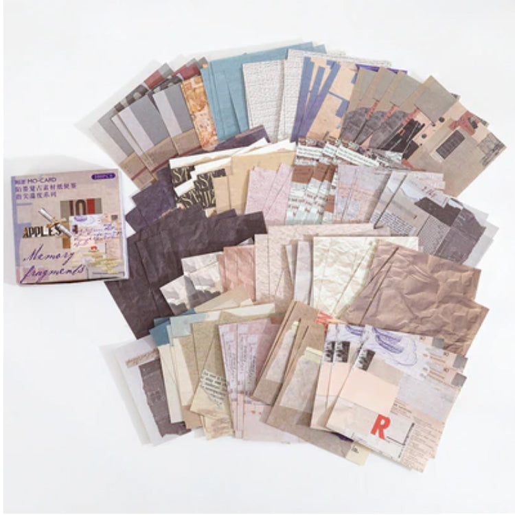 Set of 100 Mini Journalling Scrapbook Vintage Papers - Choose Design - SweetpeaStore