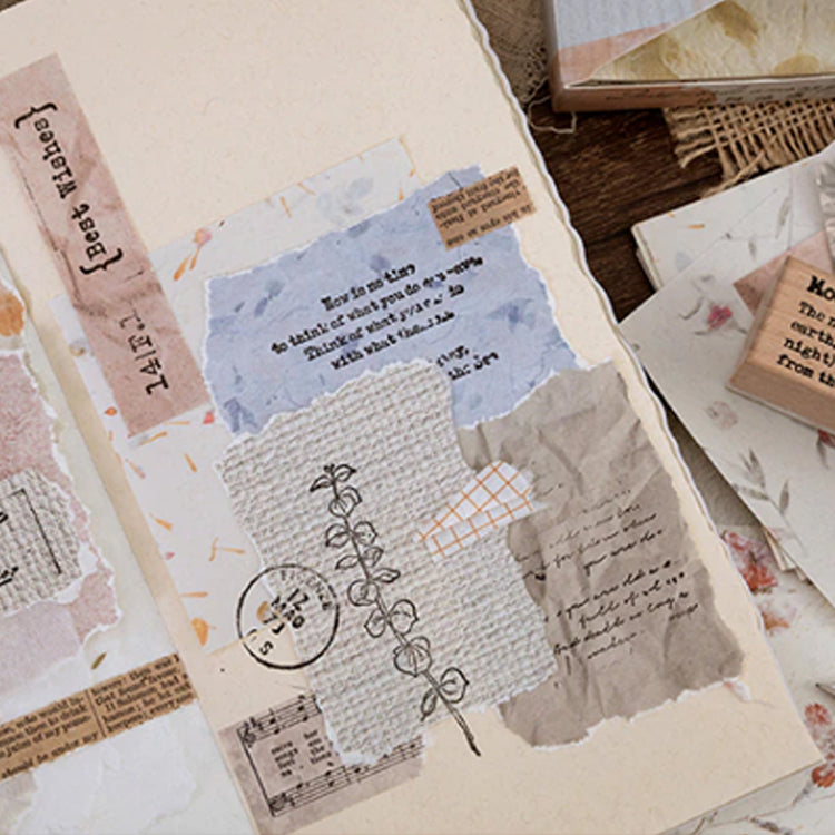 Set of 100 Mini Journalling Scrapbook Vintage Papers - Choose Design - SweetpeaStore