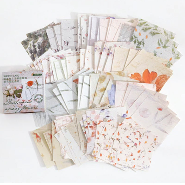 Set of 100 Mini Journalling Scrapbook Vintage Papers - Choose Design - SweetpeaStore