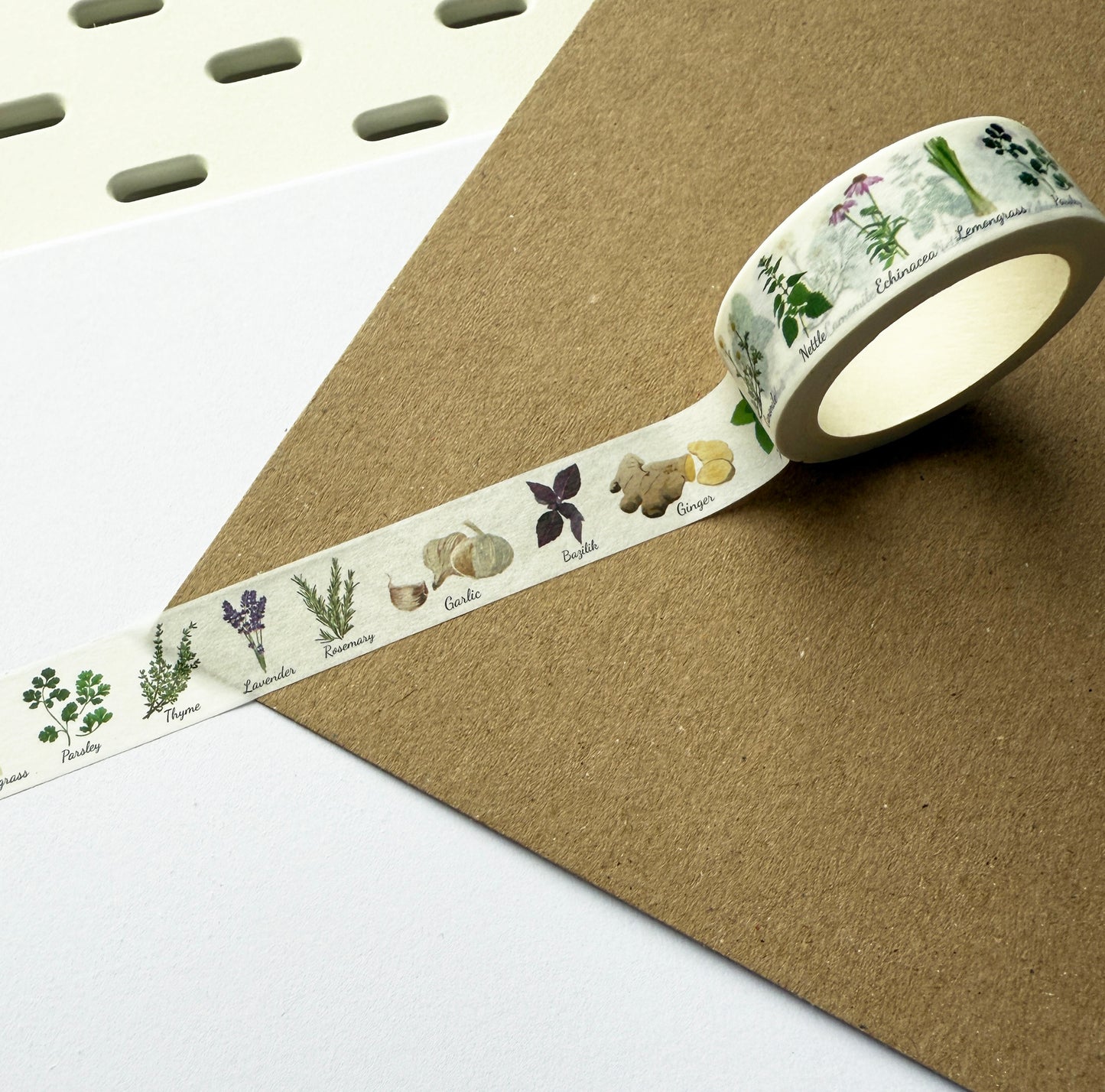 Herbs Washi Tape | Paper Stationery | 1.5cm x 10m | Journalling - SweetpeaStore