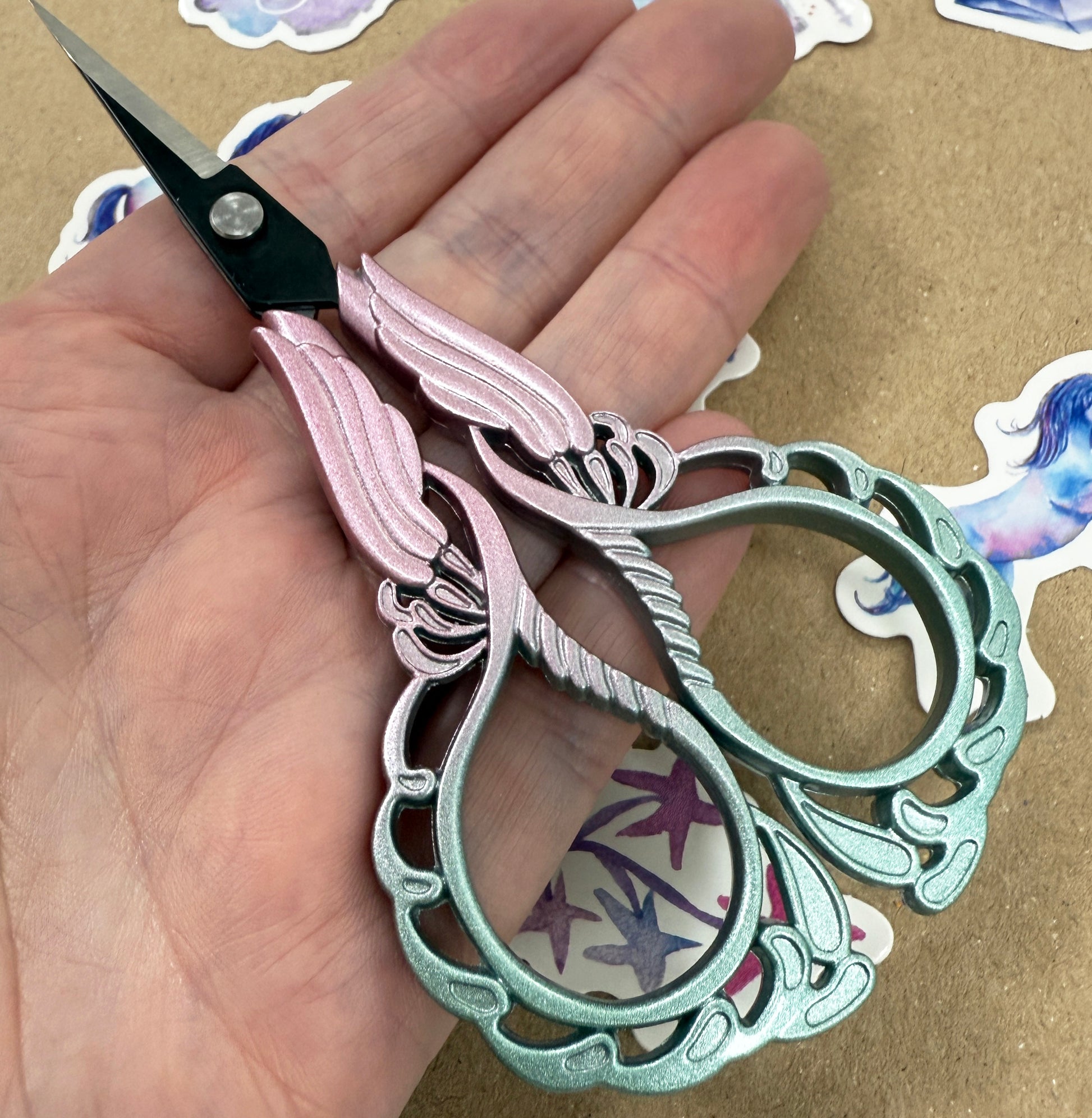 Angel Wing Mermaid Scissors | Needlework Embroidery Quilting Craft Tool - SweetpeaStore
