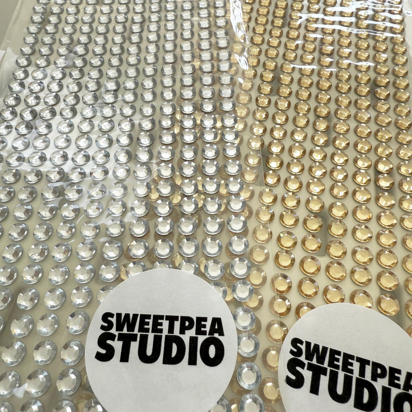 Adhesive Gems | 6mm Gold & Silver | Craft Scrapbooking Card making - SweetpeaStore