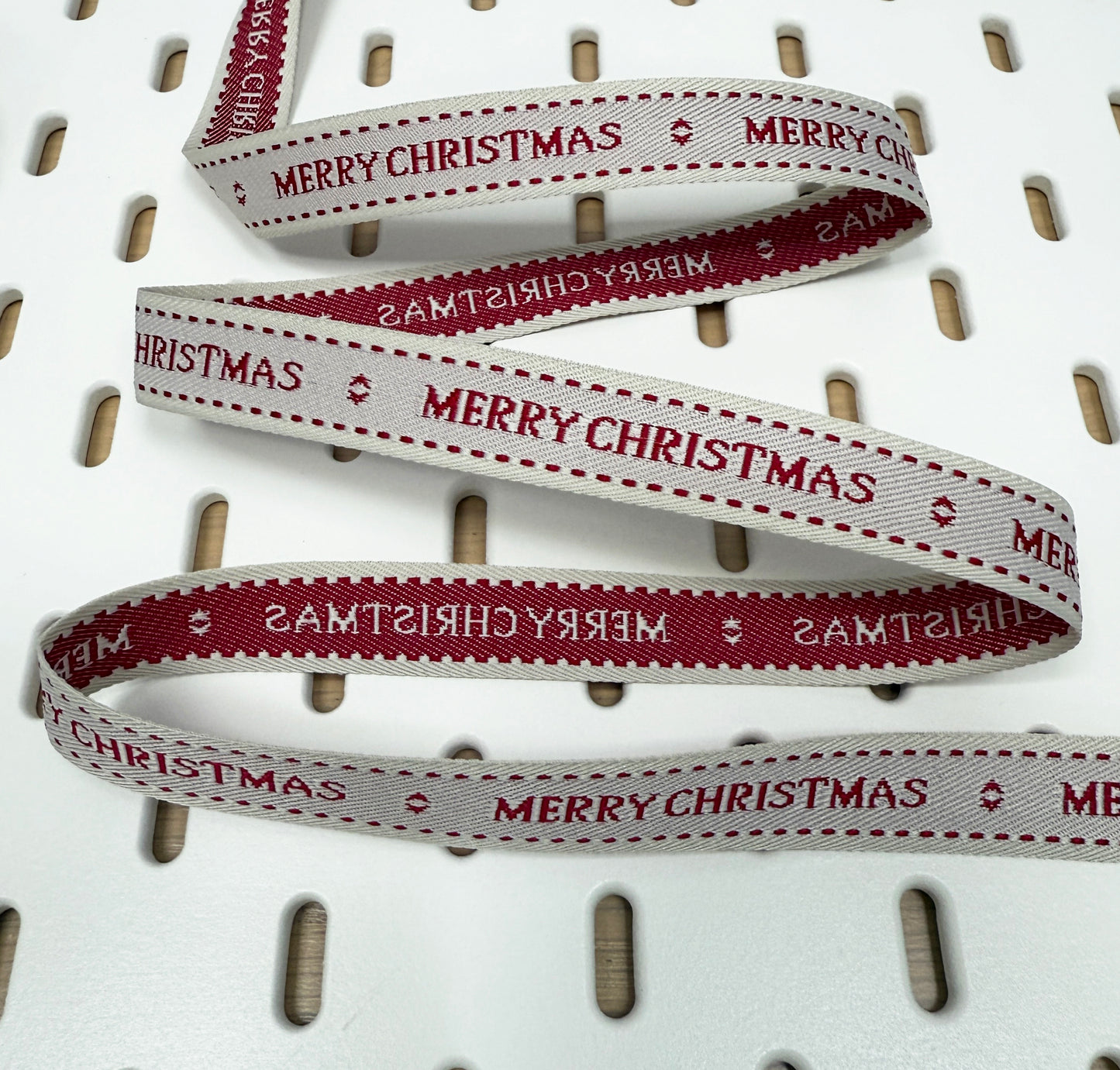 Christmas Ribbon | Red Green Natural | 1m 5m Full Roll | Wrapping Gifts Craft - SweetpeaStore