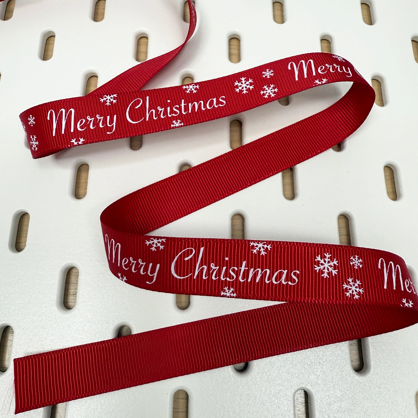 Christmas Ribbon | Red Green Natural | 1m 5m Full Roll | Wrapping Gifts Craft - SweetpeaStore
