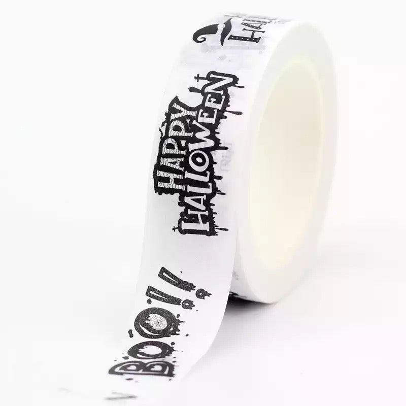 Boo! Happy Halloween Washi Tape - 15mm x 10m Roll - SweetpeaStore