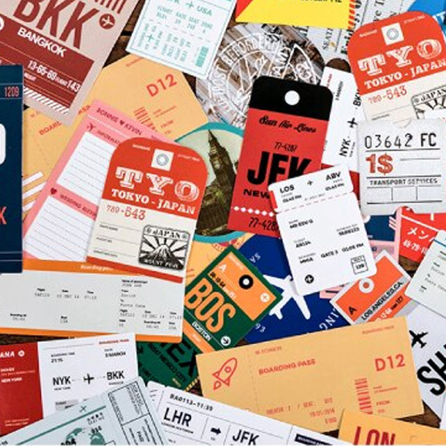 World Traveller Sticker Set - Choose Design - 30 Stickers - SweetpeaStore