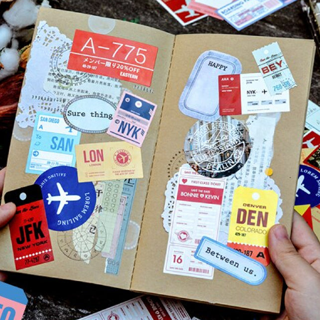 World Traveller Sticker Set - Choose Design - 30 Stickers - SweetpeaStore