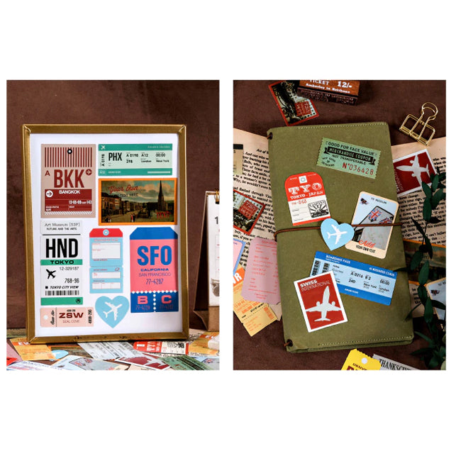 World Traveller Sticker Set - Choose Design - 30 Stickers - SweetpeaStore