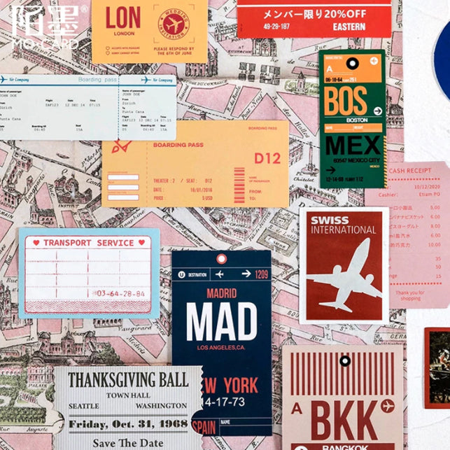 World Traveller Sticker Set - Choose Design - 30 Stickers - SweetpeaStore