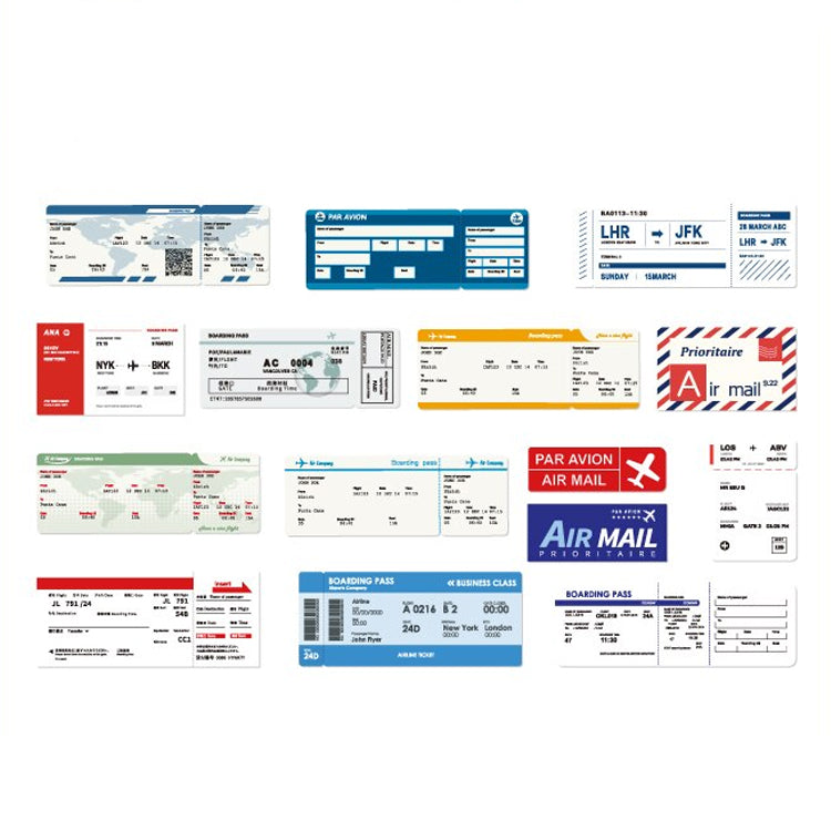 World Traveller Sticker Set - Choose Design - 30 Stickers - SweetpeaStore