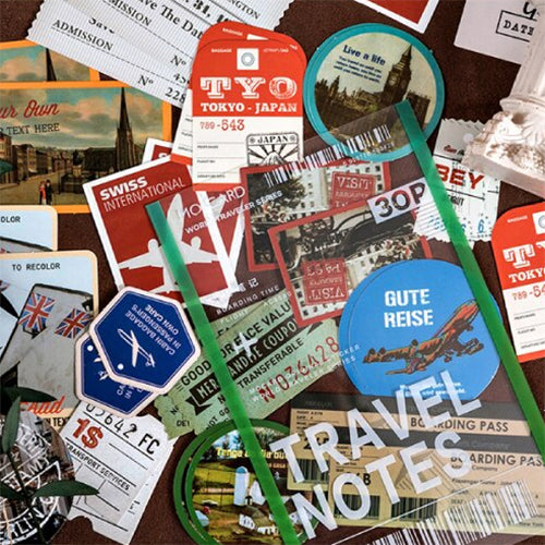 World Traveller Sticker Set - Choose Design - 30 Stickers - SweetpeaStore
