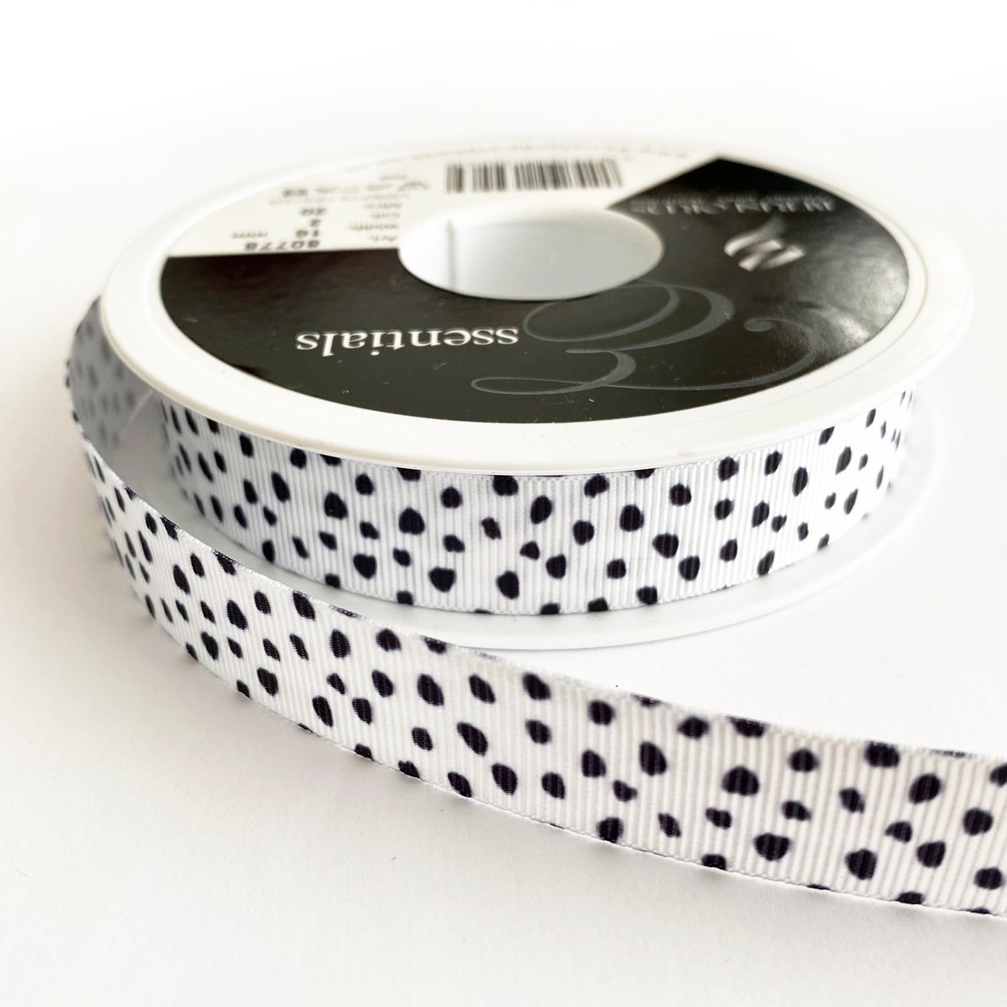 Dalmatian Print Grosgrain Ribbon Pink White Lilac & Black  16mm 1m or Full Roll - SweetpeaStore