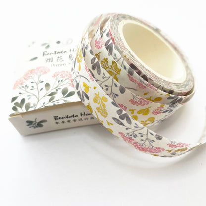 Gold Foil Washi Tape | Luxe Pretty Aesthetic Pastel Paper | Journalling Scrapbook