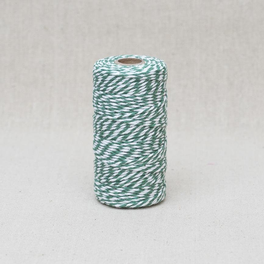 Cotton Bakers Twine 100m Roll - Wrapping Craft Rustic String - Gold Silver White Natural Red Green Metallic - SweetpeaStore